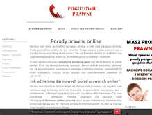 Tablet Screenshot of pogotowieprawne24.pl